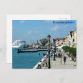 Venetië, Italië Zee Cruise Briefkaart (Voorkant / Achterkant)