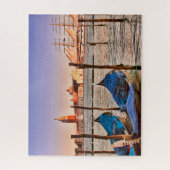 Venetië, Italië Zeilboot met Gondels Legpuzzel (Verticaal)