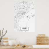 Venetië, Italië (zwart op wit) Poster (Keuken)