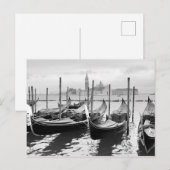 Venetië Italië zwart-wit landschap Briefkaart (Voorkant / Achterkant)