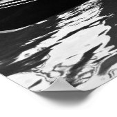 Venetië Italië zwart-wit landschap P Triptych Poster (Hoek)