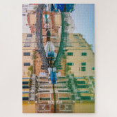 Venetië-kanaal en brug met reflecties, Italië Legpuzzel (Verticaal)