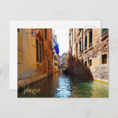 Venetië - kanaal Living  Little Bridge Briefkaart (Voorkant / Achterkant)