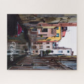 Venetië-kanalen en gondel legpuzzel (Horizontaal)