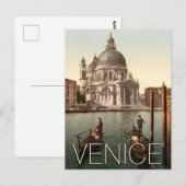 Venetië - Kerk van Salute Gondolas Briefkaart (Voorkant / Achterkant)