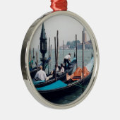 Venetië kerstversiering metalen ornament (Rechts)