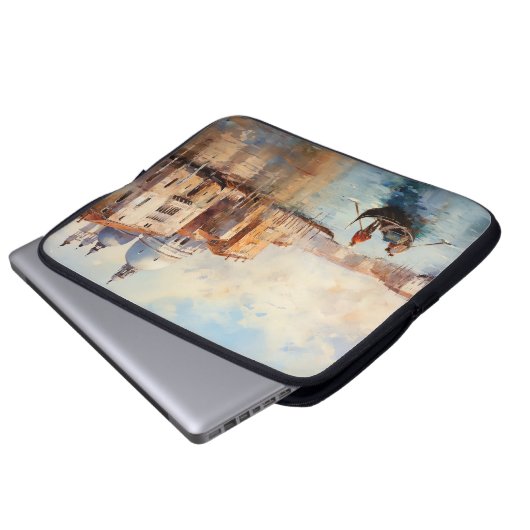 Venetië Laptop Sleeve (Voorkant onderkant)