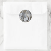 Venetië Leeuw Ronde Sticker (Tas)