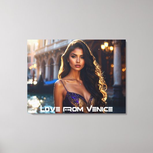 VENETIE - LIEFDE UIT VENETIE CANVAS AFDRUK (Voorkant)