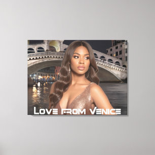 VENETIE - LIEFDE UIT VENETIE CANVAS AFDRUK