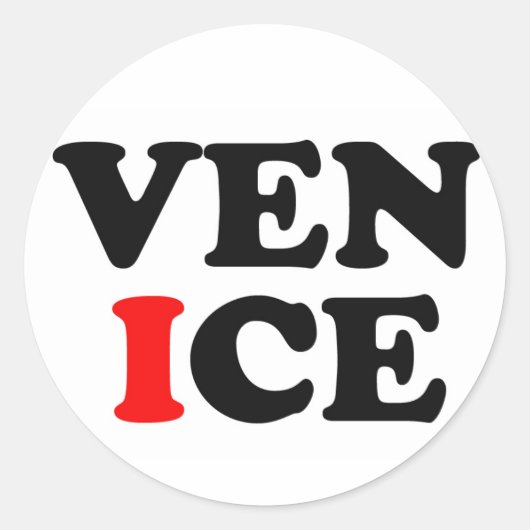 VENETIË LOGO RONDE STICKER (Voorkant)