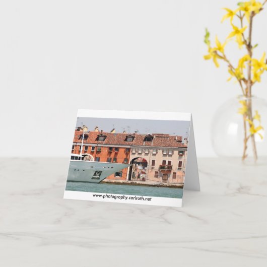 Venetië - Luxe & Wasserij Kaart (Gele Bloem)