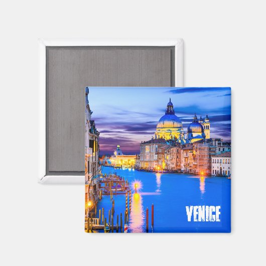 Venetië magneet met Grand Canal (Voorkant / Achterkant)