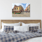Venetië markt kraampjes uitzicht canvas print (Insitu (Slaapkamer))