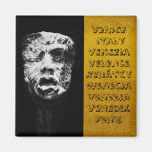 Venetië, maskers van Italië (Fridge Magnet) Magneet (Voorkant)