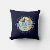 Venetië met gondolier Italië carnaval vintage Kussen (Voorkant)
