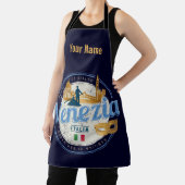 Venetië met gondolier Italië carnaval vintage Schort (Insitu)