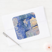 Venetië Night of the Festival of the Redeemer Vierkante Sticker (Envelop)