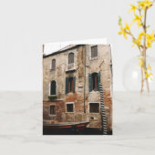 Venetië notecard v2 kaart (Gele Bloem)