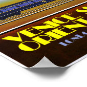 Venetië, Orient Express-reisposter Poster (Hoek)
