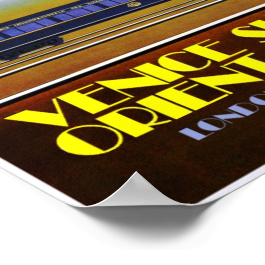 Venetië, Orient Express-reisposter Poster (Hoek)