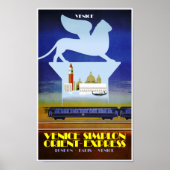 Venetië, Orient Express-reisposter Poster (Voorkant)