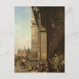 Venetië: Piazza di San Marco en de Colonnade Briefkaart