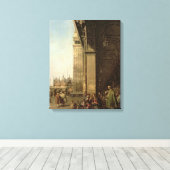 Venetië: Piazza di San Marco en de Colonnade Canvas Afdruk (Insitu (Houten vloer))