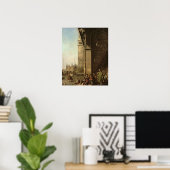 Venetië: Piazza di San Marco en de Colonnade Poster (Thuiskantoor)