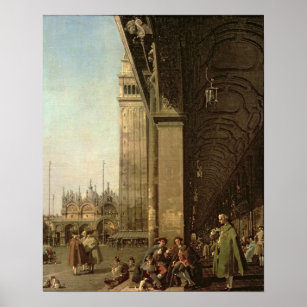 Venetië: Piazza di San Marco en de Colonnade Poster