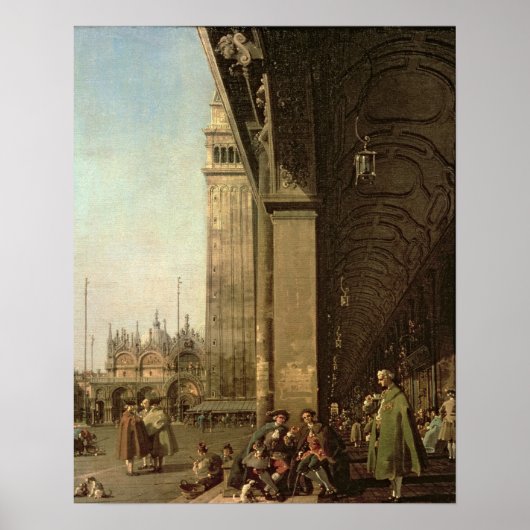 Venetië: Piazza di San Marco en de Colonnade Poster (Voorkant)