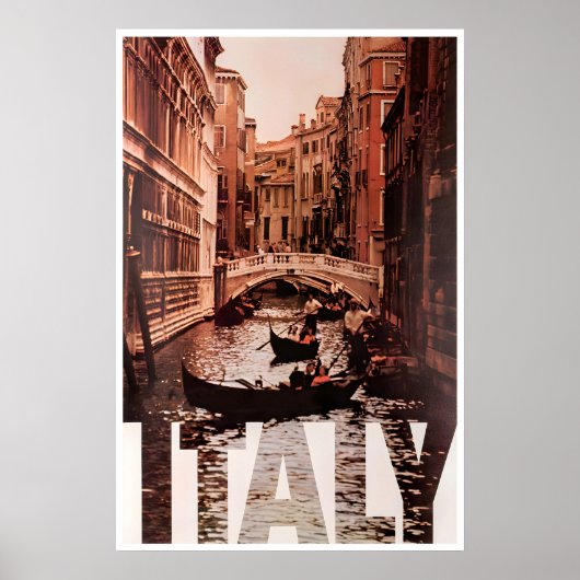 Venetië Print Italia Reisposter Italiaanse Kunst (Voorkant)