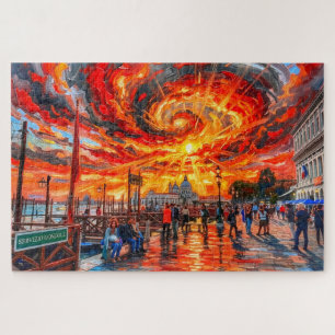 Venetië Redux: Galerij Editie Zonne Vortex Legpuzzel