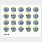Venetië - Reis Tag Ronde Sticker (Vel)