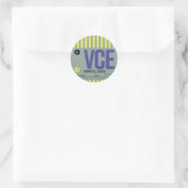 Venetië - Reis Tag Ronde Sticker (Tas)