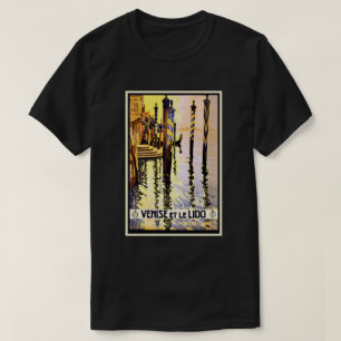 Venetië -  reisbureau Retro T-shirt