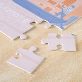 Venetië Reiskunst, Italië, Reiskunst, Retro Legpuzzel (Zijkant)