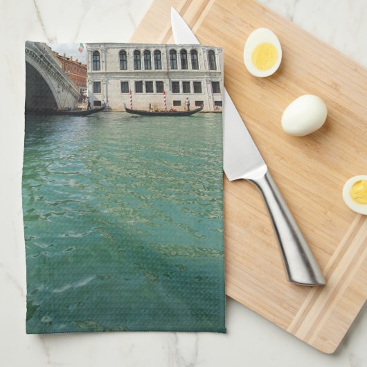 Venetië Rialto Bridge uitzicht theedoek (Quarter Fold)