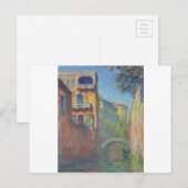 Venetië, Rio DE Santa Salute door Claude Monet Feestdagenkaart (Voorkant / Achterkant)