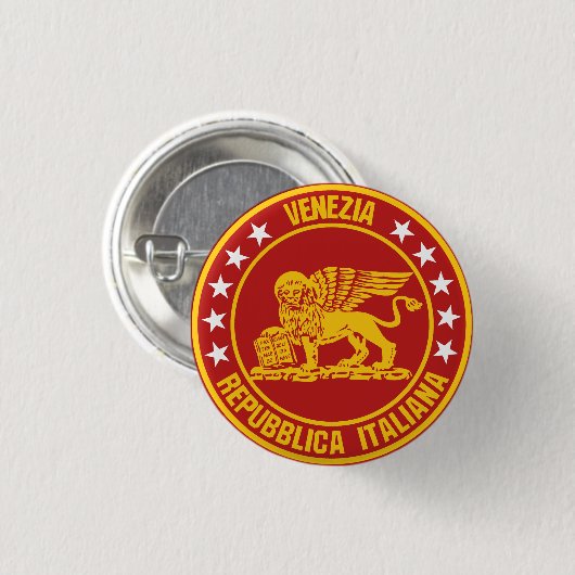 Venetië                                            ronde button 3,2 cm (Voorkant /achterkant)