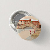 Venetië Ronde Button 3,2 Cm (Voorkant /achterkant)
