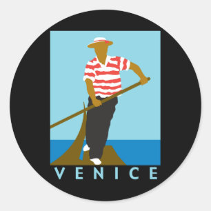 Venetië Ronde Sticker