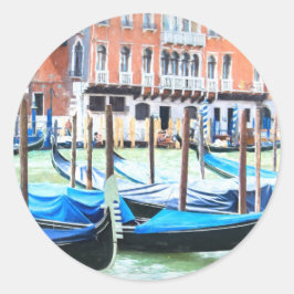 Venetië Ronde Sticker