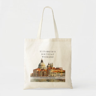 Venetië Skyline Aquarel Verjaardag Weekend Tote Bag