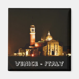 Venetië, stad bij nacht (Fridge Magnet) Magneet