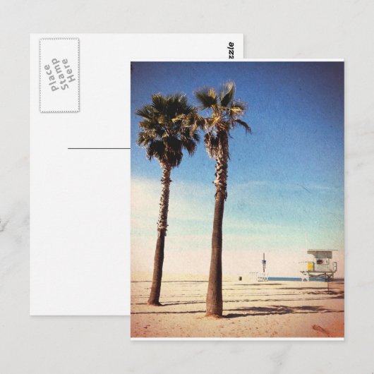  Venetië-strand Briefkaart (Voorkant / Achterkant)