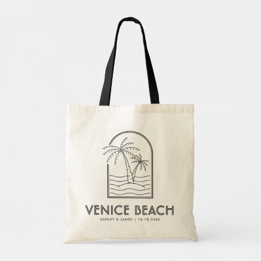 Venetië strand bruiloft weekend bestemming bruilof tote bag (Achterkant)