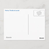 Venetië, strand van Florida op zonsondergang Briefkaart (Achterkant)