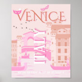Venetië Travel Art, Italië, Travel Art, Pastel Poster (Voorkant)