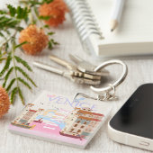 Venetië Travel Art, Italië, Travel Art Sleutelhanger (Voorkant Rechts)